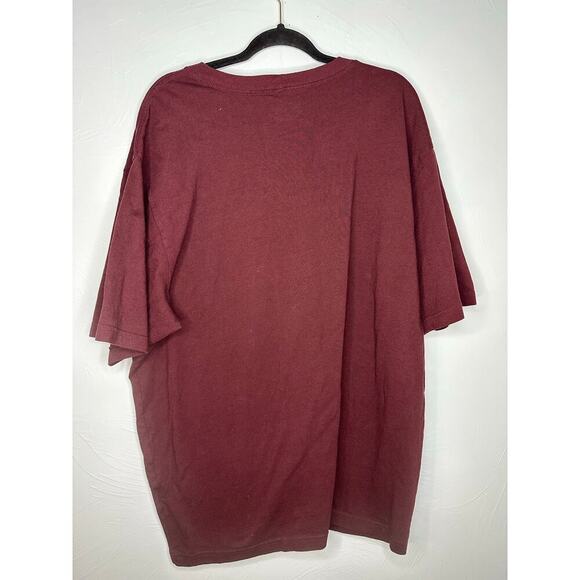 Carhartt Loose Fit Short-Sleeved T-Shirt Men's Size XL Oversized Maroon Tee - Picture 2 of 6
